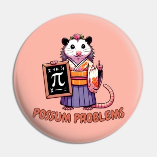 Pi day possum Pin