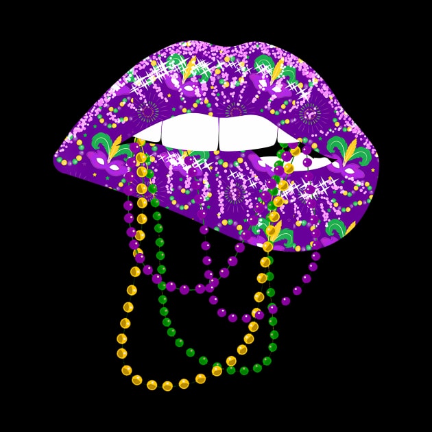 Mardi Gras Lips Queen Carnival Costume by deptrai0023