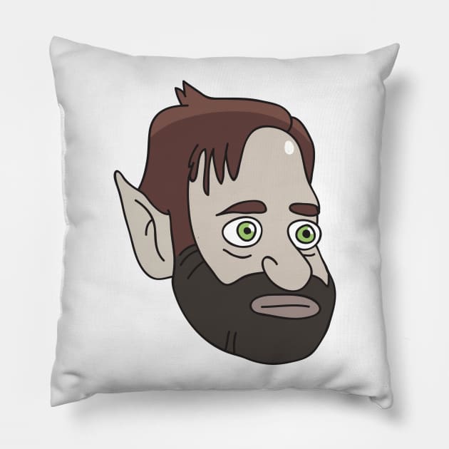 Fondue Zoobag Head Pillow by danharmonsucks