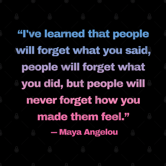 Quotes By Famous People - Maya Angelou by EunsooLee