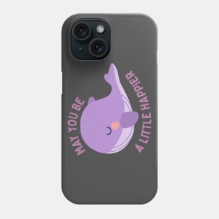 May you be a little happier BTS Tinytan plush whale Phone Case