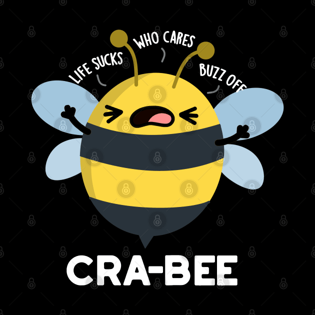 Cra-bee Cute Crabby Bee Pun by punnybone