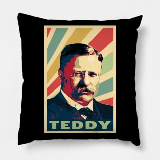 Teddy Roosevelt Vintage Colors Pillow