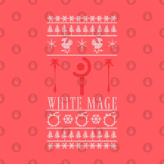 Final Fantasy XIV White Mage Ugly Christmas Sweater by TionneDawnstar