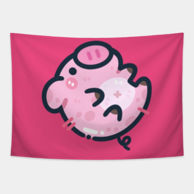 Silly Pig Tapestry by Eveo