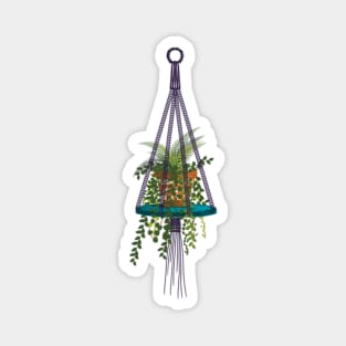 Macrame plant hanger Magnet