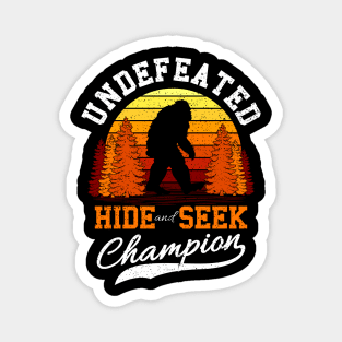 Undefeated Hide And Seek Champion Gift Magnet