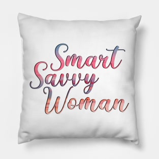 CJ Cregg  - Smart Savvy Woman Pillow