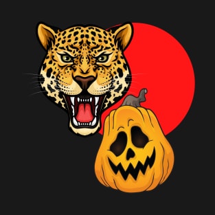 Halloween pumpkin and tiger design T-Shirt