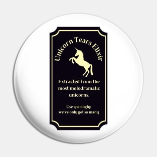 Potion Label: Unicorn Tears Elixir, Halloween Pin