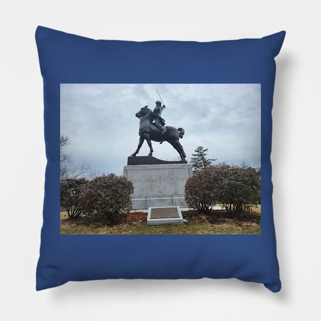 John Stark Equestrian Statue Pillow by TimelessDesigns