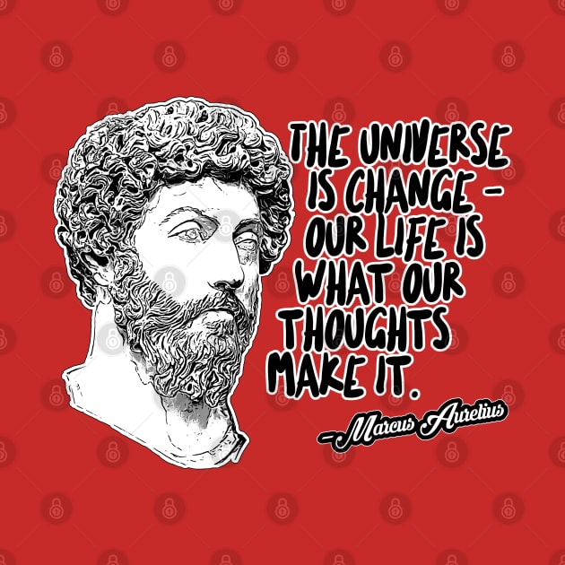 Marcus Aurelius Philosophy Quote Statement Design by DankFutura