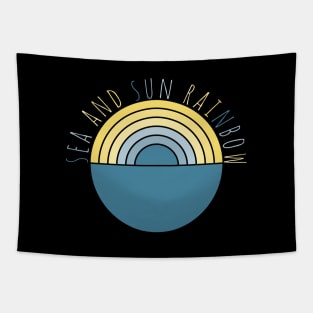 Sea And Sun Rainbow Tapestry