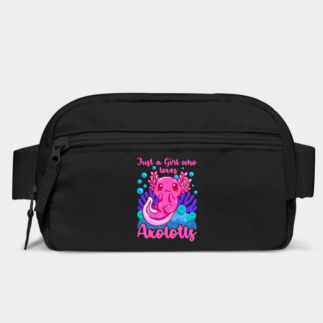 Just A Girl Who Loves Axolotls Funny Axolotl Lover by creative