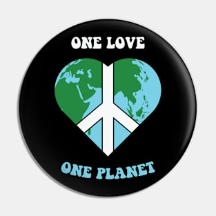 One love, one planet Pin