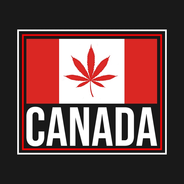 Canada Flag. Cool Canadian Roots. Canadian Weed Farmer by Jakavonis