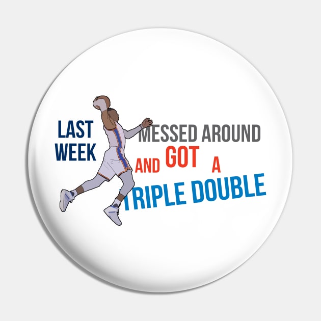 Russell Westbrook -Triple Double Pin by xavierjfong