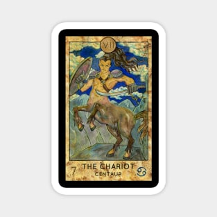 The Chariot. Major Arcana Tarot Card. Magnet