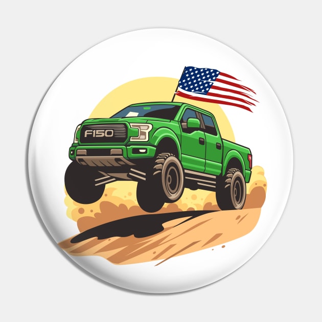 F150 car truck offroad jump on desert green Pin by creative.z