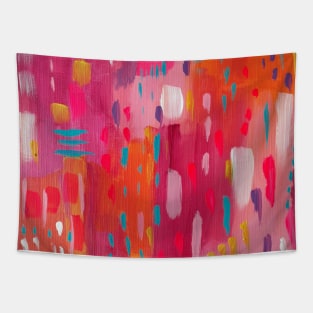 Summer Colors Abstract Painting Tapestry