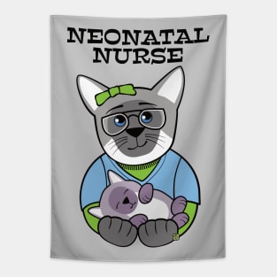 Neonatal Nurse Siamese Cat and Kitten Tapestry