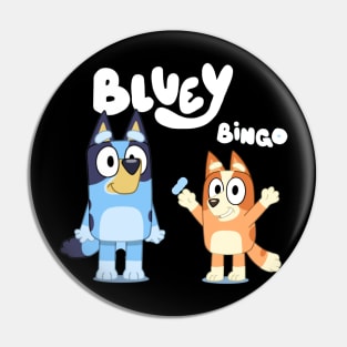 Bluey Funny Design  4 Pin