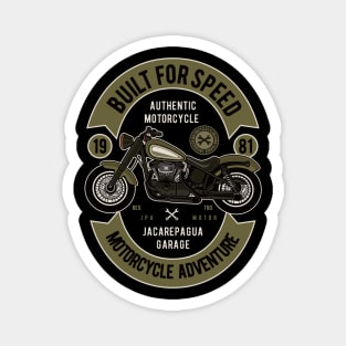 Biult for Speed: Motorcycle Adventure Magnet