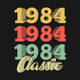 Vintage Retro 1984 36 Years Old 36th Birthday Gift T-Shirt