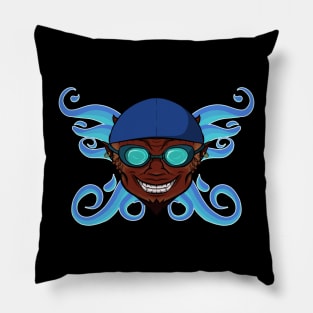 Swimming Devil (no caption) Pillow