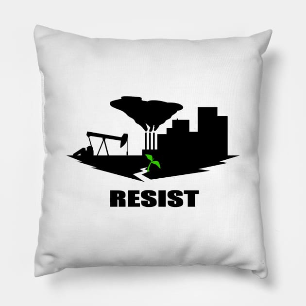 Resist #2 Pillow by Ethan