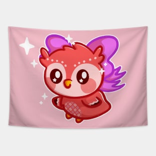 Celestial Owl - Cute Kawaii Owl Tapestry