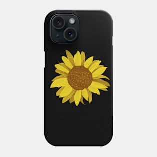 Flower sunflower yellow summer meadow Phone Case