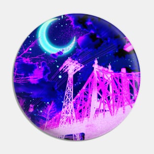 Night City Bridge Pin