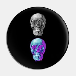 Vibrant Skull Pin