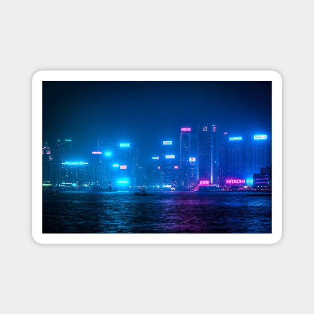 Hong Kong Bay Magnet by TokyoLuv