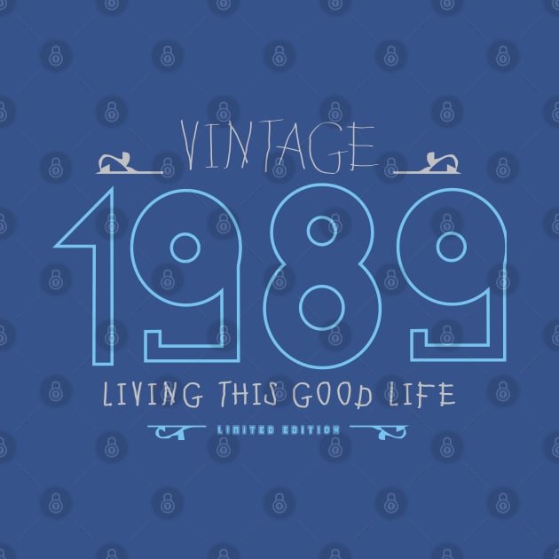 31st Birthday T-Shirt - Vintage 1989 by Reshartinc