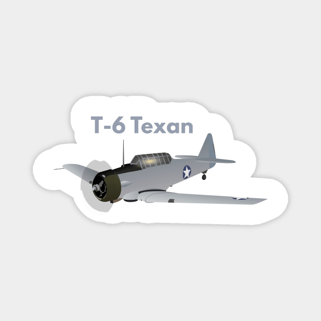 T-6 Texan Trainer Aircraft Magnet by NorseTech