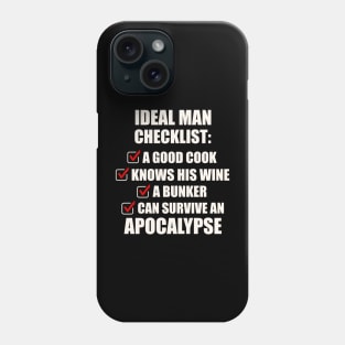 Bill and Frank - ideal man checklist - apocalypse edition Phone Case