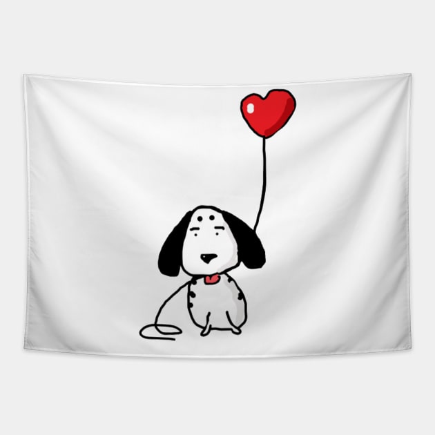 puppy love Tapestry by hrithikart24