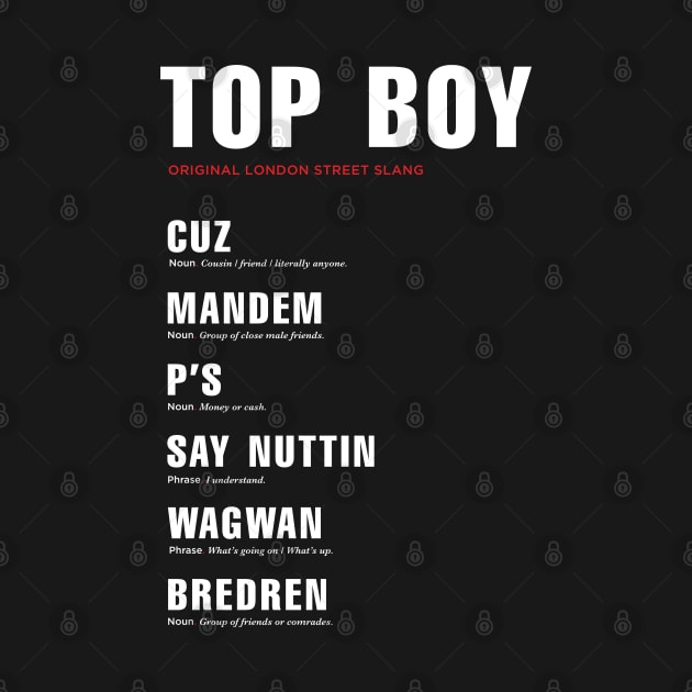 Netflix Top Boy London slang explainer by ölümprints