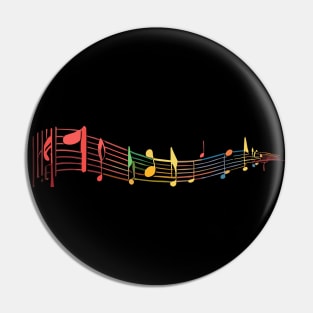 music notes Pin