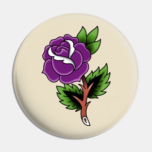 Purple Rose Pin