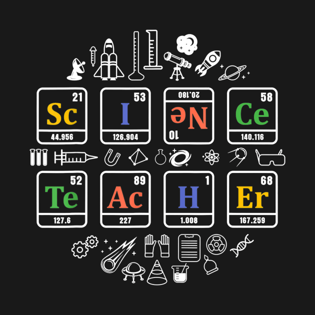 science teacher periodic table chemistry elements gift by Sharilyn Bars