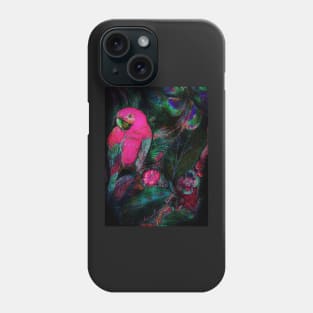 BRIGHT PINK TROPICAL DECO POSTER PALM EXOTIC ART DESIGN PRINT Phone Case