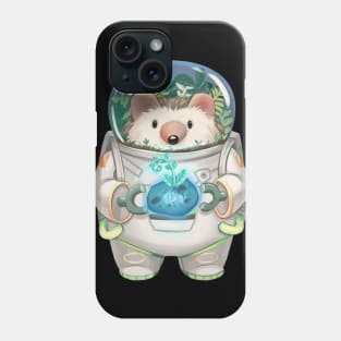 Solarpunk Astronaut Hedgehog Phone Case