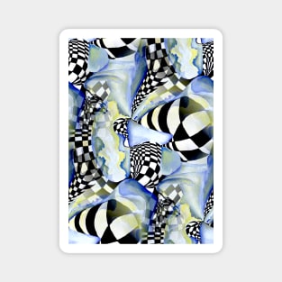 Chessboard Illustration in Chic Artistic Watercolor Style Magnet