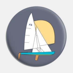 Flying Dutchman Sailboat Pin