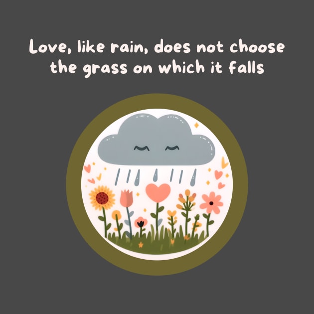 Love, like rain - African Proverb by Afroisms