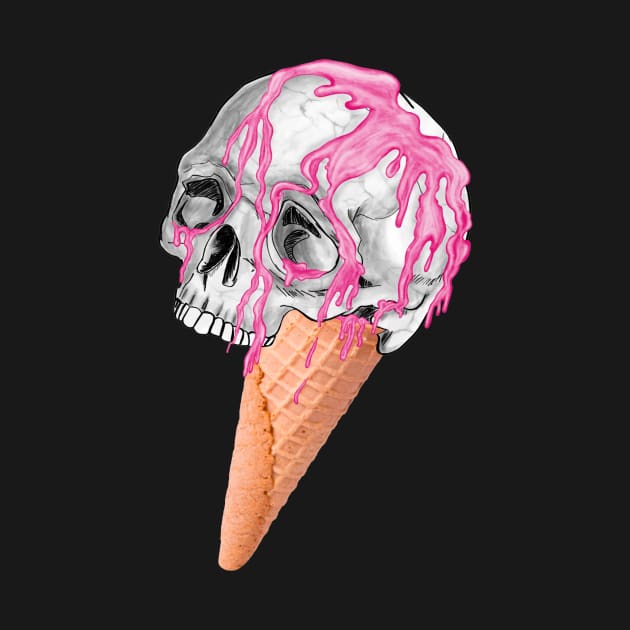 skull icecream sweet by anghewolf