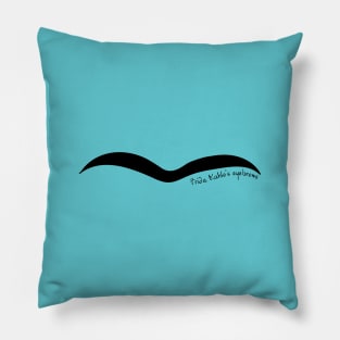 Frida Kahlo's eyebrows Pillow